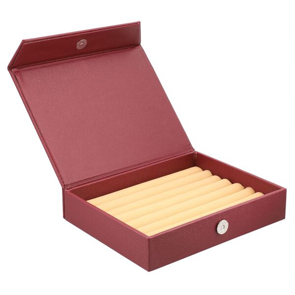 &Ouml;ko-Kunstleder-Ring-Organizer mit Rollenablage, Rot image number 4