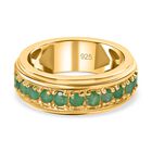 Kagem Sambischer Smaragd Ring, 925 Silber vergoldet (Größe 19.00) ca. 0.66 ct image number 0
