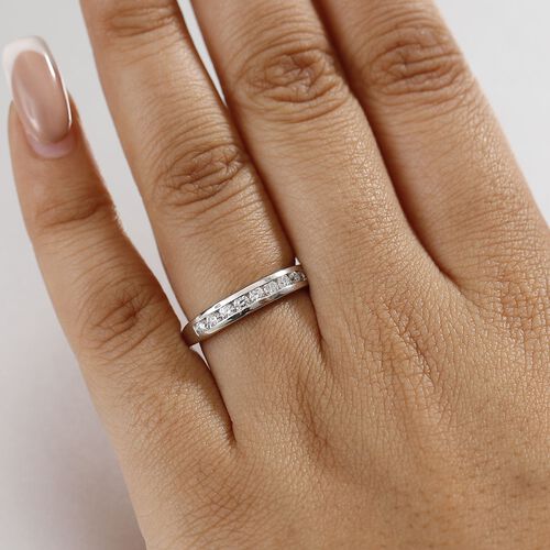 LUXURIANT DIAMOND - Lab Grown Diamant SI-GH Ring 925 Silber rhodiniert (Größe 18.00) (10-15 Werktage Lieferzeit) ca. 0.50 ct image number 2