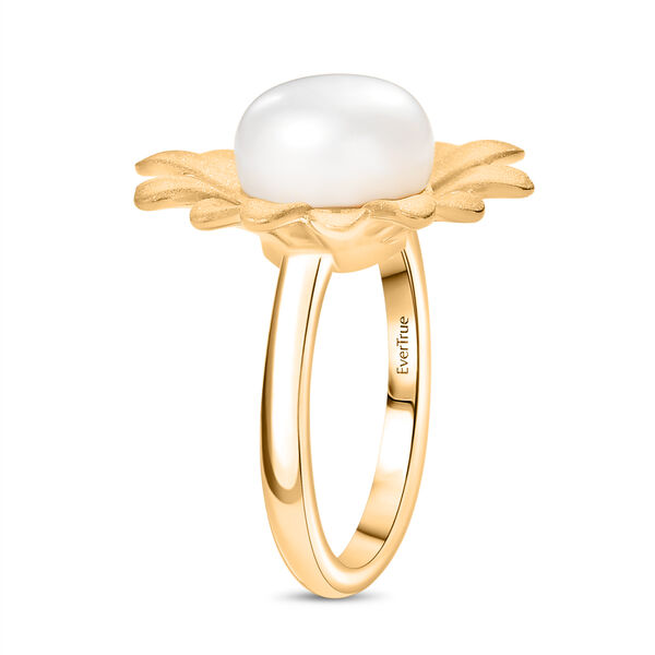 EVER TRUE Süßwasser Perle (10.5-11 mm) Ring Nickelfreies Messing (Größe 21.00) 6.96 ct image number 5