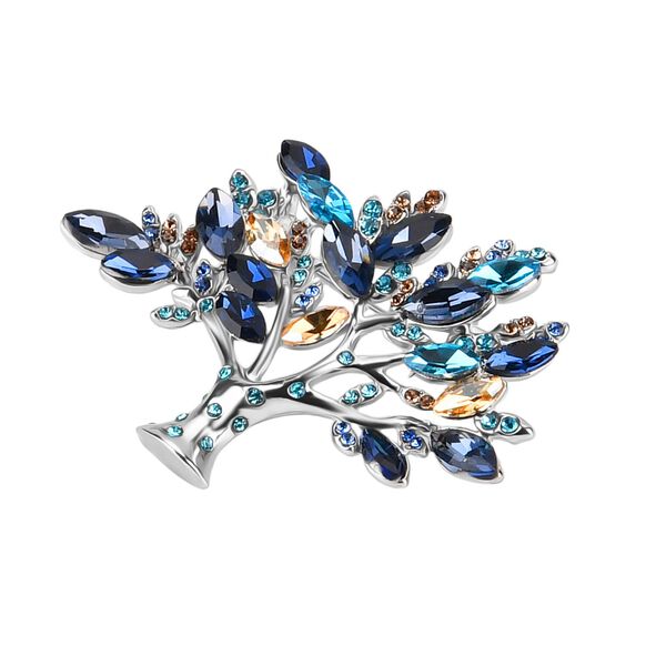 Mehrfarbiger Kristall Brosche Standard image number 4