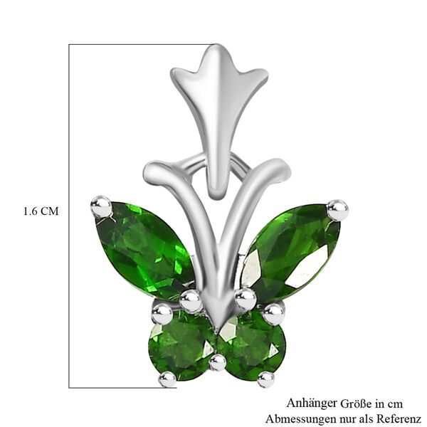 Natürlicher Chromdiopsid Schmuckset 925 Silber rhodiniert ca. 1,68 ct. image number 6