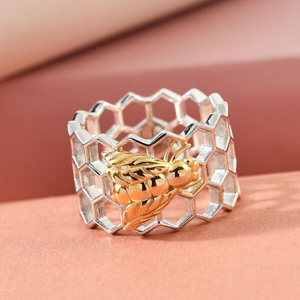 Zweifarbiger Bienenstock-Ring image number 2