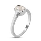 Handgearbeiteter Polki Diamant Solitär Ring 925 Silber Platin-Überzug image number 3
