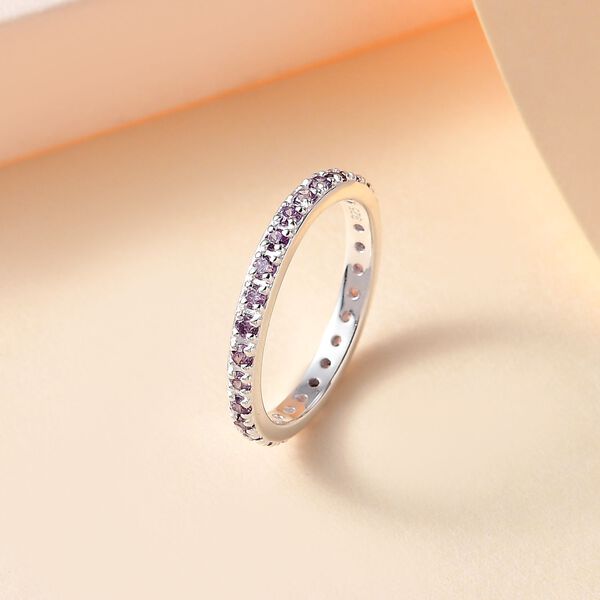 LUSTRO STELLA - Amethyst Zirkonia Ring 925 Silber image number 2