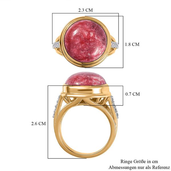 AA Thulit und Zirkon Ring - 10,83 ct. image number 7