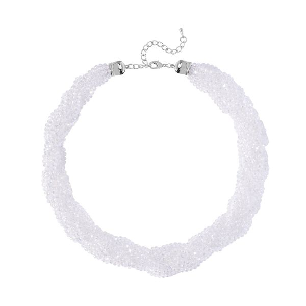 Geflochtene Glasperlen-Halskette