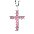 D'Joy Rosa Zirkonia Schmuckset ca. 50 cm 925 Silber und Edelstahl