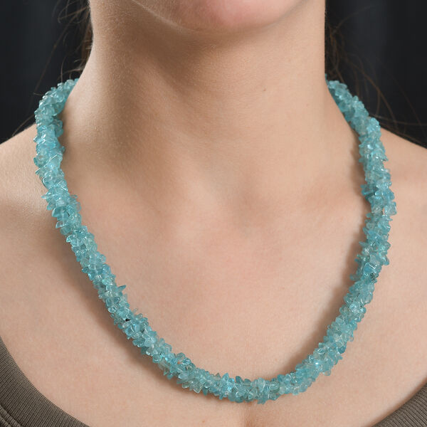 Apatit Halskette, 50 cm - 370 ct. image number 2