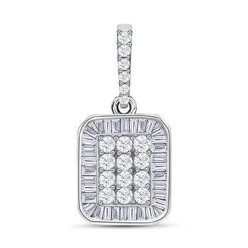 Wei&szlig;er Diamant, Anh&auml;nger, SGL zertifiziert G-H, 585 Wei&szlig;gold, ca. 0.50 ct