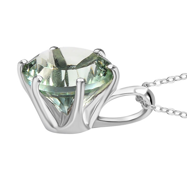 Prasiolith Anhänger mit 50cm Kette - 5,60 ct. image number 4