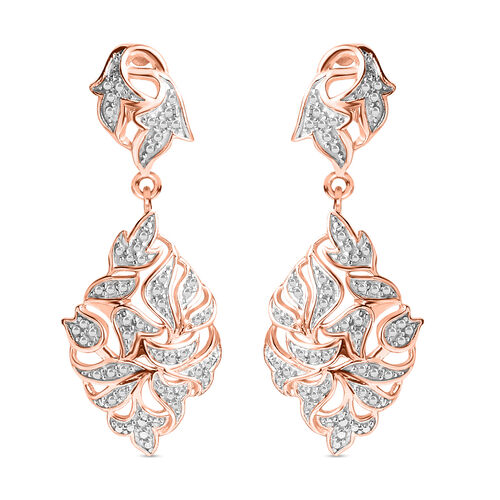 ALLORO Ohrringe mit Diamantakzenten, 925 Silber 750 Roségold Vermeil image number 0