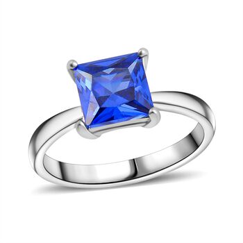 Blauer Kristall Schmuckset Reiner Edelstahl