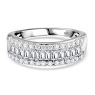 Lab Grown Diamant SI-GH SGL zertifiziert Ring 925 Silber rhodiniert (Größe 21.00) ca. 1,00 ct