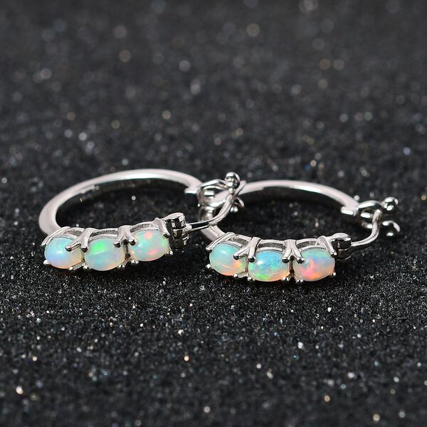 AA nat&uuml;rliche, &auml;thiopische Welo Opal-Ohrringe - 0,79 ct. image number 7