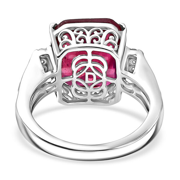 D'Joy afrikanischer Rubin und Zirkon Ring - 10,08 ct. image number 6