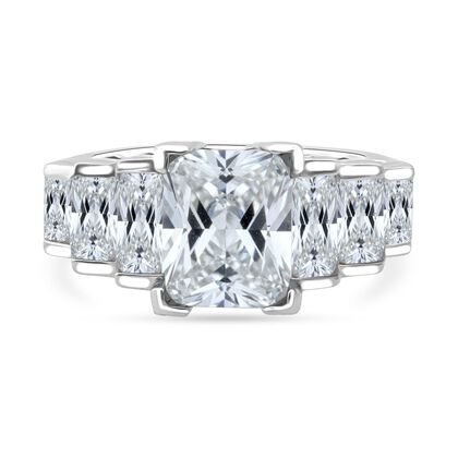 Lustro Stella Wei&szlig;er Zirkonia Ring 925 Silber rhodiniert (Gr&ouml;&szlig;e 17.00)