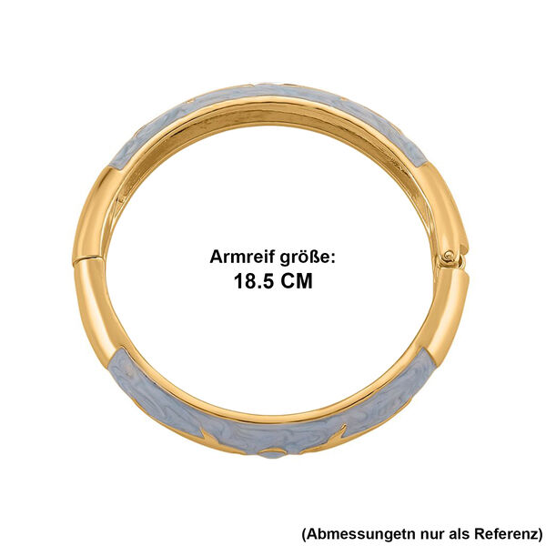 Emaille-Armreif mit Fischmotiv, Hellblau, ca. 18,5 cm image number 7