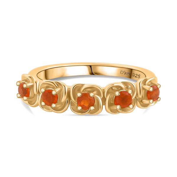 D'Joy mexikanischer purpurroter Feueropal Ring - 0,28 ct. image number 0