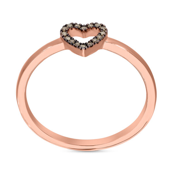 Natürlicher Champagner Diamant-Ring - 0,07 ct. image number 5