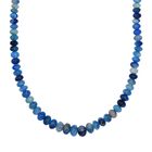 Prussanit Halskette ca. 50 cm 925 Silber rhodiniert ca. 140,00 ct.