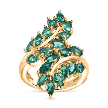 Labor Smaragd Ring und 45cm Halskette