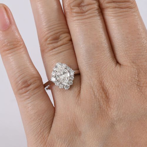 LUXURIANT DIAMOND - Lab Grown Diamant VS Ring 950 Platin (Größe 17.00) (10-15 Werktage Lieferzeit) ca. 1.50 ct image number 2