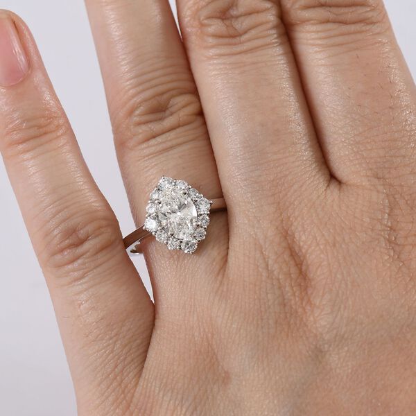 LUXURIANT VS Labor Diamant Ring in 950 Platin - 1,50 ct. image number 2