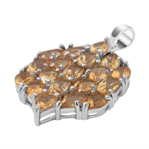 Citrin-Anhänger, 925 Silber platiniert ca. 6.53 ct image number 3