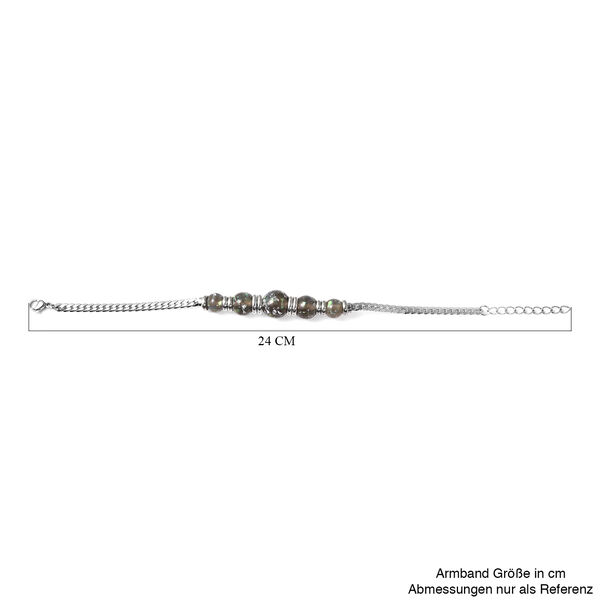Simuliertes Opal-Armband in Silberton image number 6