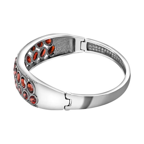 Mosambik Granat Armreif, ca. 19 cm, Edelstahl ca. 13.11 ct image number 4