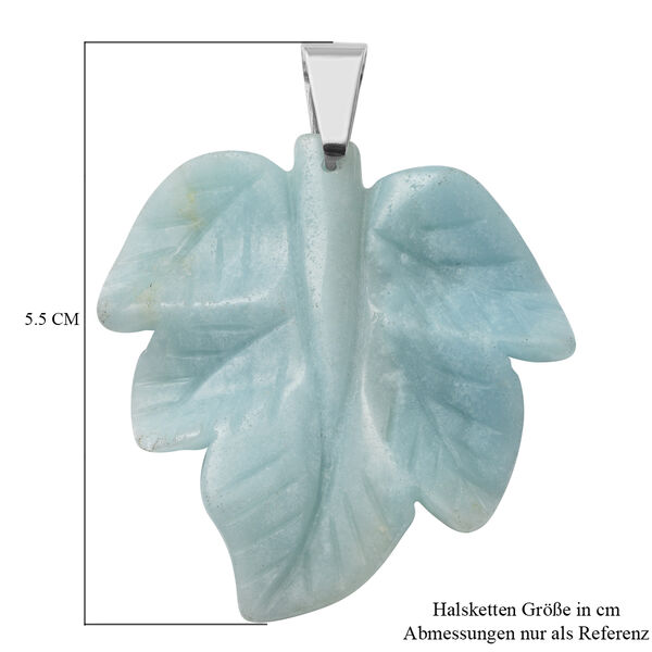 Amazonit Halskette 40 cm Edelstahl ca. 87,00 ct image number 4