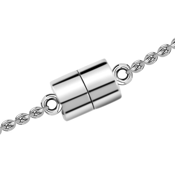 Masoala Saphir (Fissure gefüllt) Kreuz-Anhänger mit Kette, Edelstahl ca. 1.58 ct image number 6