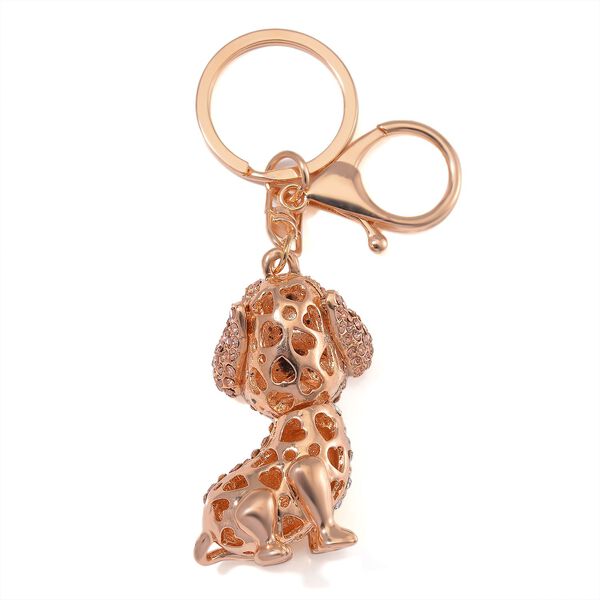 2er-Set - Mehrfarbiger Kristall-Schlüsselanhänger und Spiegel image number 6