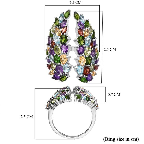 GP Amore Kollektion - Mehrfarbiger Ring, 925 Silber rhodiniert (Größe 19.00) ca. 6.97 ct image number 5