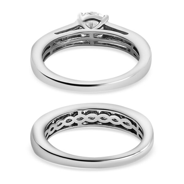 Funkelnde K&ouml;nigin- 2er-Set Moissanit Ringe- 1,46 ct. image number 6