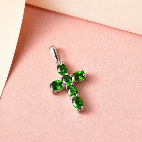 Nat&uuml;rlicher Chromdiopsid-Anh&auml;nger - 1,22 ct. image number 3