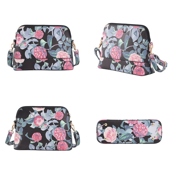 Passage - 4er-Set, Handtasche, Crossbody Tasche, Clutch und Brieftasche mit Blumen Muster image number 5