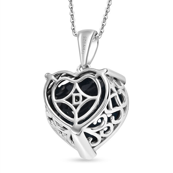 D'Joy London Blautopas Anh&auml;nger mit 50cm Kette - 17,89 ct. image number 4