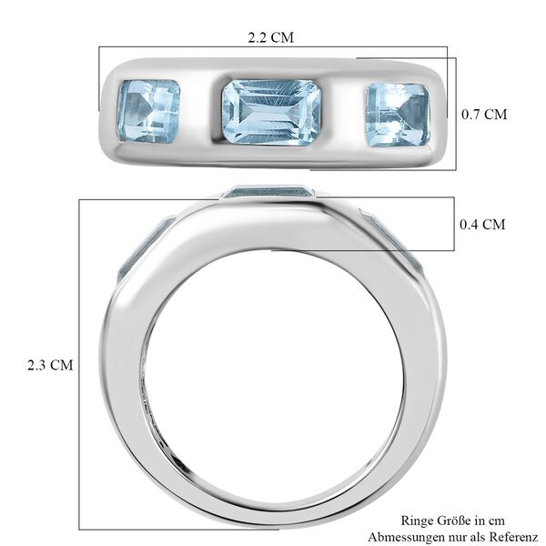 Himmelblauer Topas-Ring - 2,33 ct. image number 7