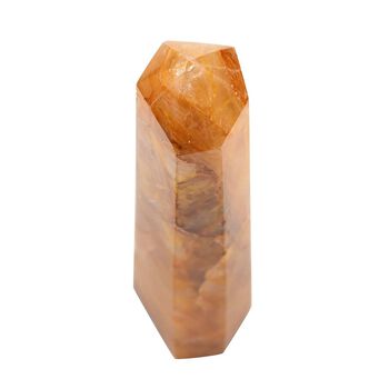 Gelber H&auml;matoid-Quarz Obelisk, L - 3010 ct.