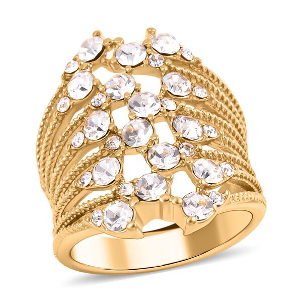 Wei&szlig;er Kristall-Ring image number 4