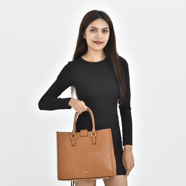 LA MAREY Cabrio-Tasche aus echtem Leder mit 120cm Schulterriemen image number 3