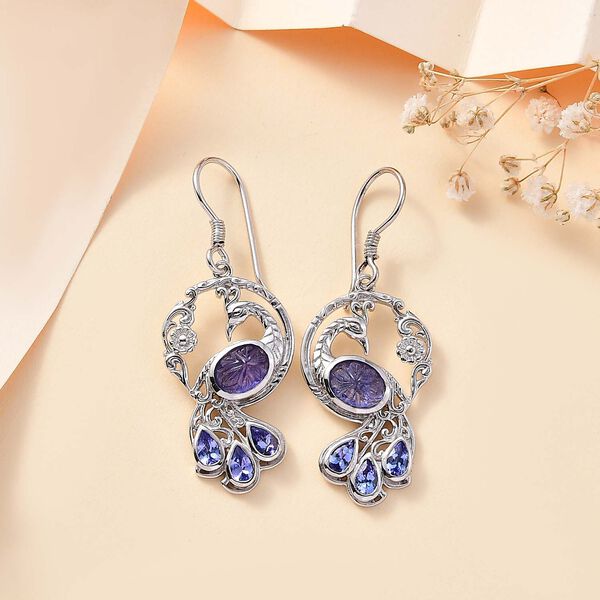 Tansanit Ohrringe - 5,14 ct. image number 2