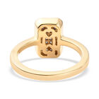 Diamant Cluster Ring 925 Silber Gelbgold Vermeil image number 5