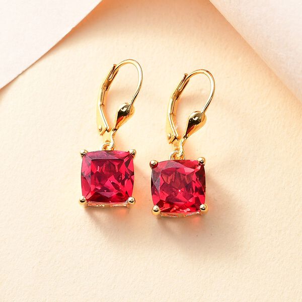 Labor Padparadscha Saphir Ohrringe - 9,72 ct. image number 2