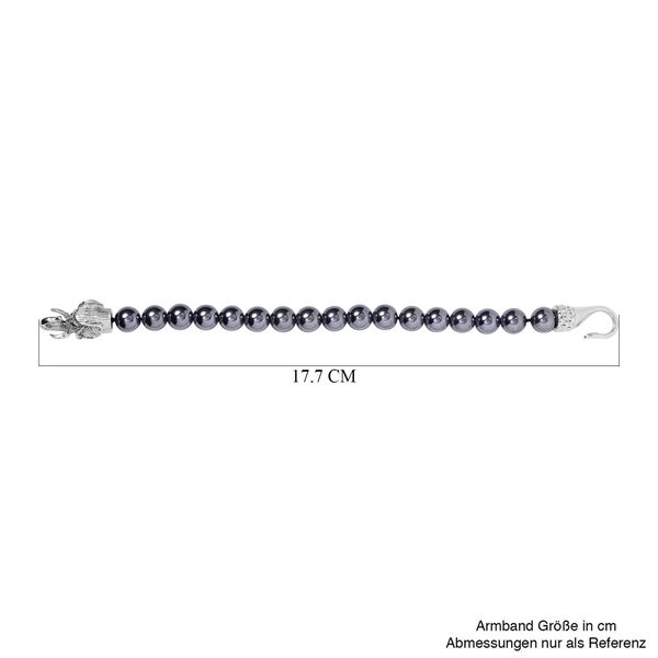 Terahertz Armband ca. 20 cm Reiner Edelstahl Antik-silber-Plattierung ca. 79,20 ct. image number 3