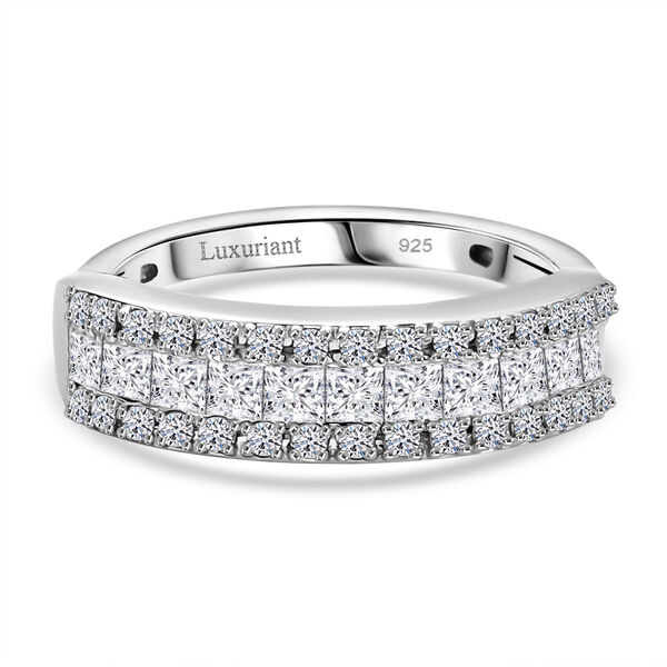 LUXURIANT DIAMOND - Lab Grown Diamant VS-EF Ring 925 Silber Rhodiniert (Gr&ouml;&szlig;e 17.00) (10-15 Werktage Lieferzeit) ca. 1.00 ct