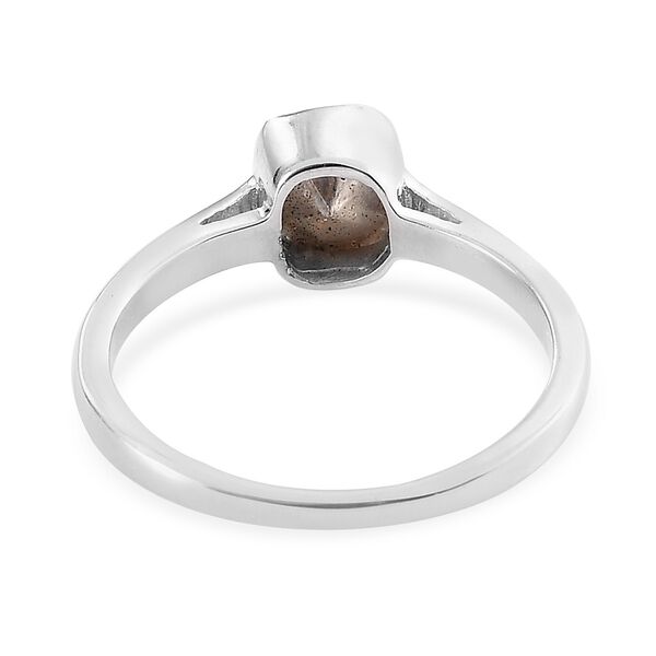 Handgearbeiteter Polki Diamant Solit&auml;r Ring 925 Silber Platin-&Uuml;berzug image number 5