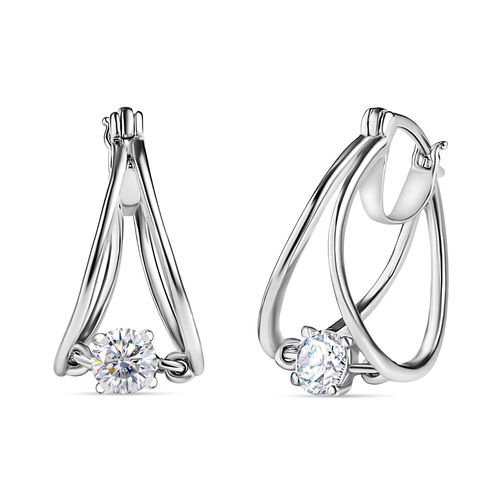 Tanzende Moissanit-Ohrringe - 0,65 ct. image number 0